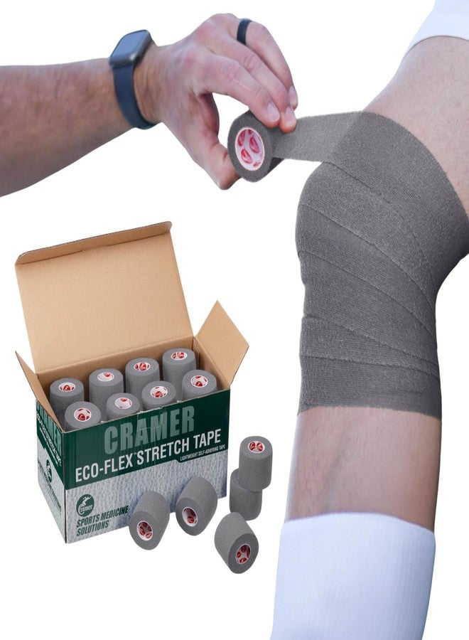 Cramer Eco-Flex Self-Stick Stretch Tape, Cohesive Tape, Flexible Elastic Sports Tape, Athletic Training Supplies, Easy Tear Self-Adherent Bandage Wrap, Bulk Cases, 6 Yard Rolls, Compression Tape - Image 1